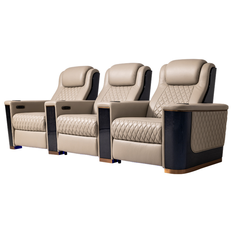 Home Cinema High End - ห้องดูหนังโฮมเธียเตอร์ในวิลล่าหรูหรา พร้อมโซฟาไฟฟ้าระดับไฮเอนด์