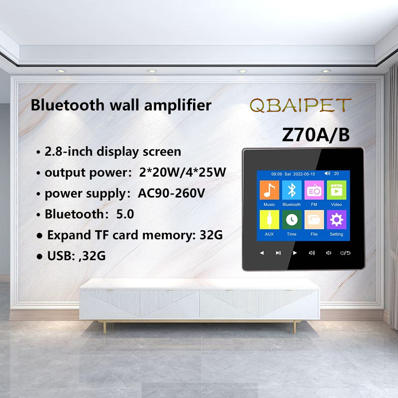 Home Cinema System - บ้านบลูทูธเครื่องขยายเสียงเพลงพื้นหลังระบบควบคุมโฮสต์ MINI Touch Key ลําโพงเพดานแผง U