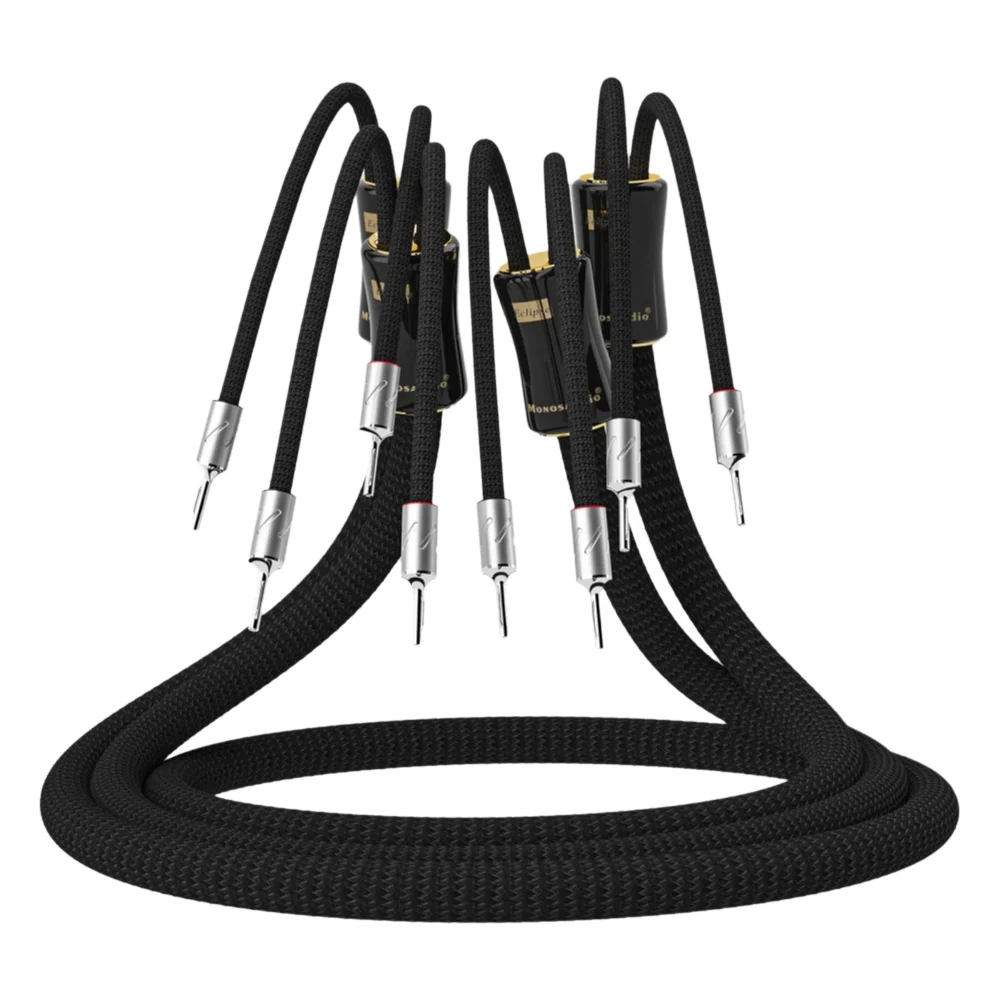 Home Cinema Xlr - โมโนซาวด์ 6N สายลำโพงอีคลิปส์เงินบริสุทธิ์ 3 พิน xlr