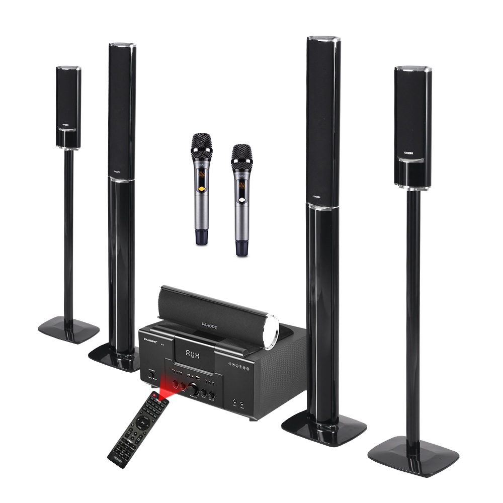 Home Cinema Xlr - ระบบโฮมเธียเตอร์ 5.1 พร้อมคาราโอเกะ ไมโครโฟนไร้สายแบบ USB แอมพลิฟายเออร์