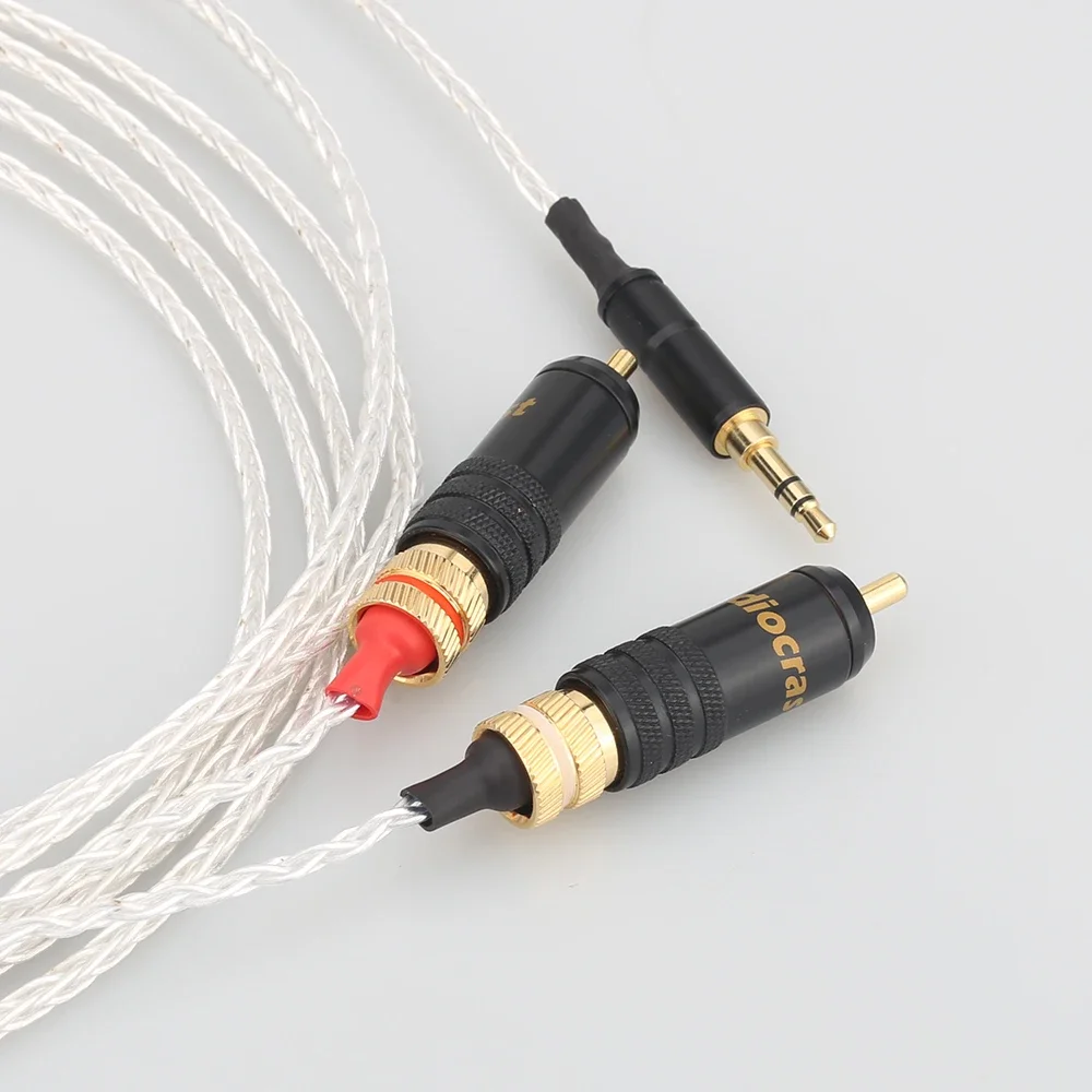 Home Cinema Ampli - สายเคเบิล Audiocrast ชุบเงิน 3.5 มม. สเตอริโอ