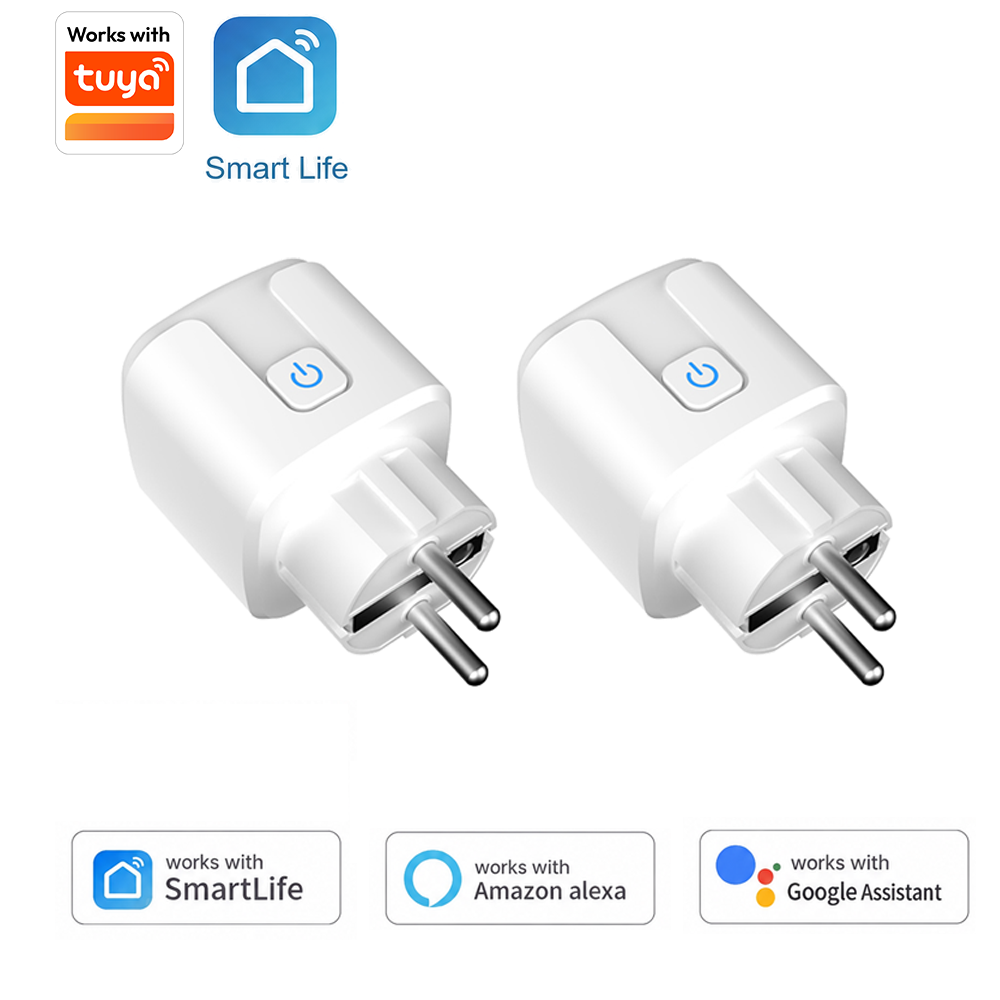 Home Cinema Alexa - ปลั๊กอัจฉริยะ Tuya EU รองรับ Wi-Fi, 16A/20A,