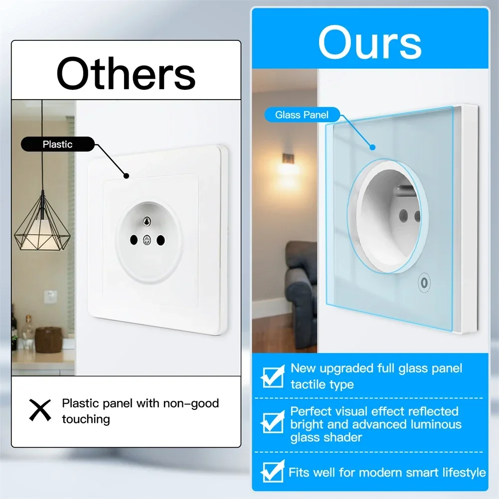 Moes ZigBee ซ็อกเก็ตผนัง WIFI  - Home Cinema Alexa บทวิจารณ์และราคา