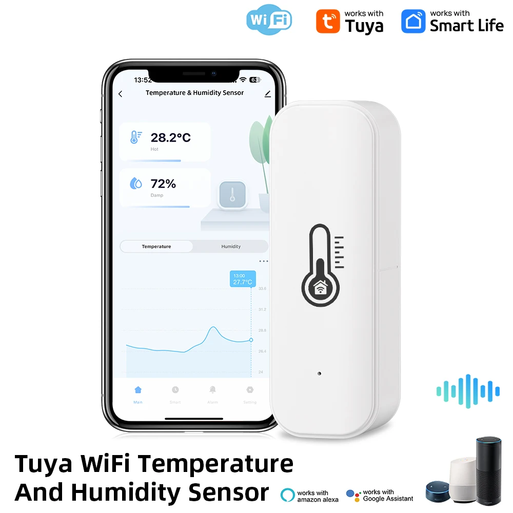 Tuya WiFi อุณหภูมิความชื้นเซนเ - Home Cinema Alexa บทวิจารณ์และราคา