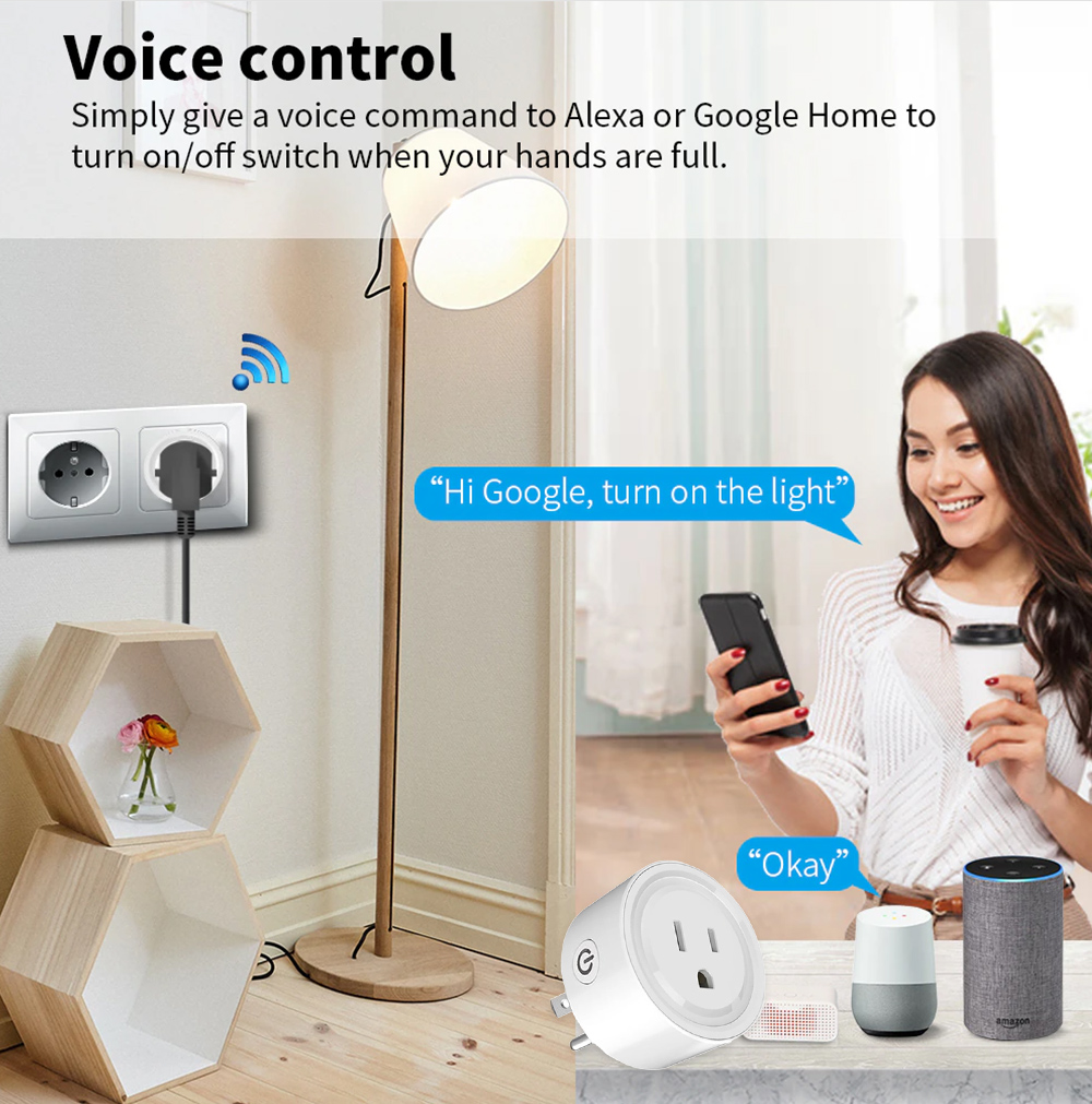 เต้ารับอัจฉริยะ Tuya WiFi หรือ - Home Cinema Alexa บทวิจารณ์และราคา
