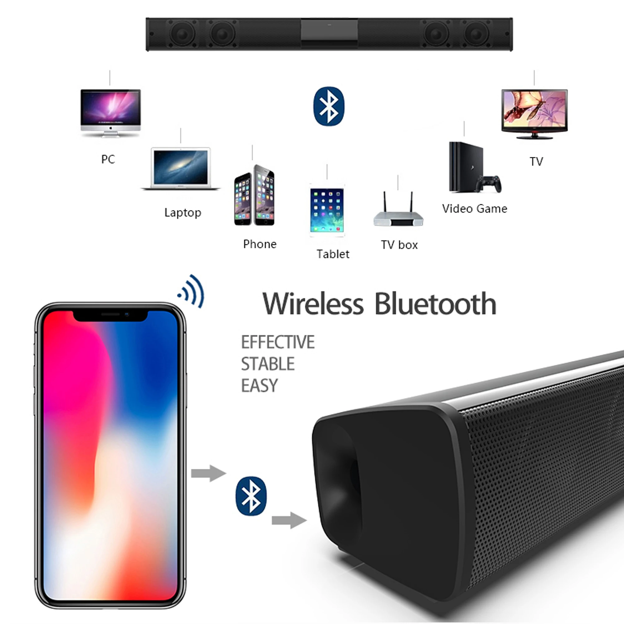 แถบเสียงพลังสูง40W สำหรับทีวีค - Home Cinema Subwoofer บทวิจารณ์และราคา