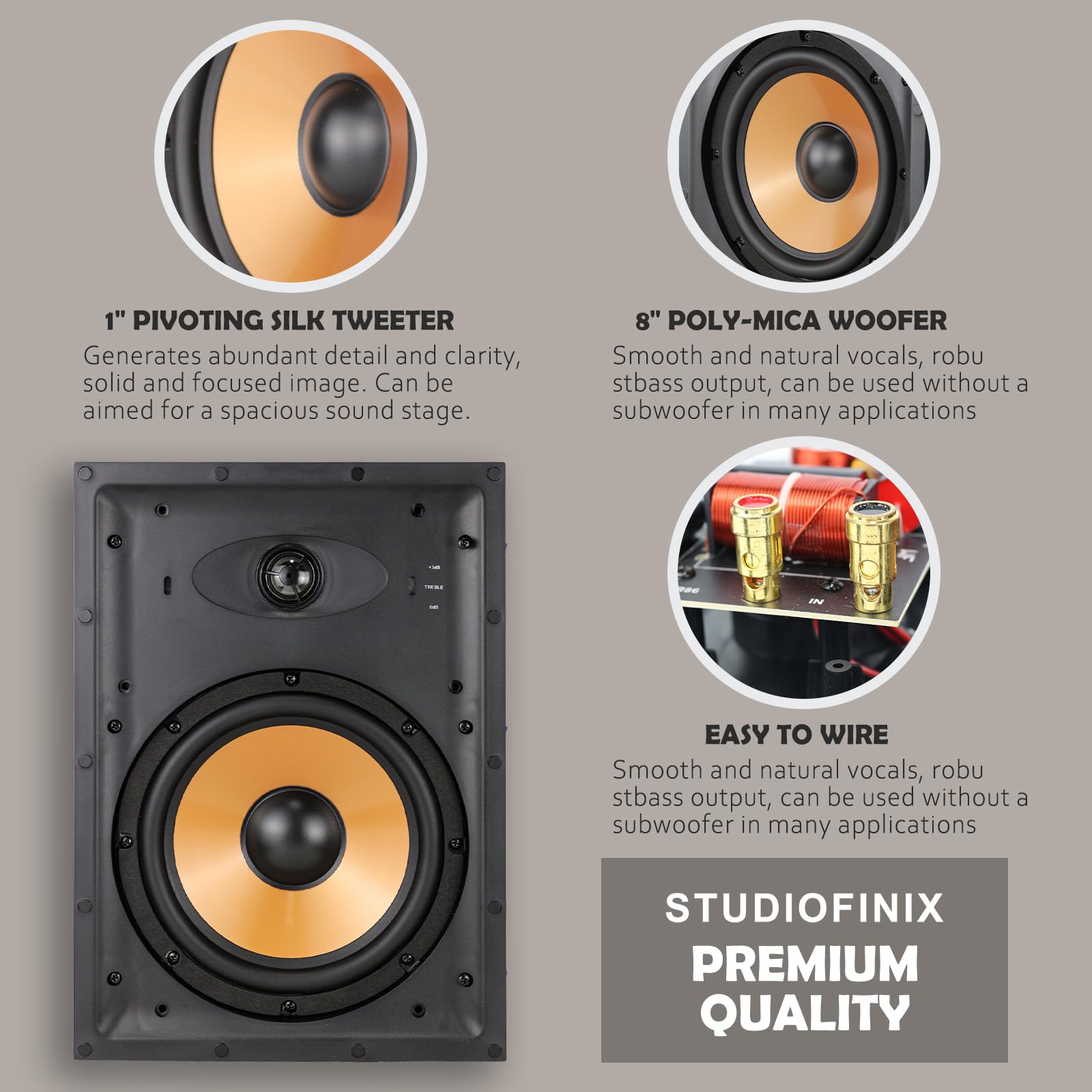 ลำโพงติดผนัง STUDIOFINIX ขนาด  - Home Cinema Subwoofer บทวิจารณ์และราคา