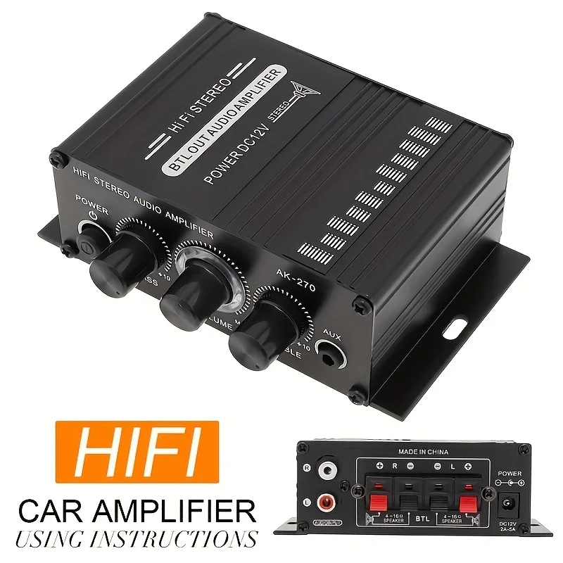 AK-270 400W มินิเพาเวอร์แอมป์  - Home Cinema Ampli บทวิจารณ์และราคา